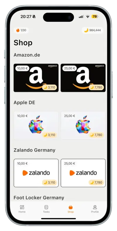 App Shop Screenshot